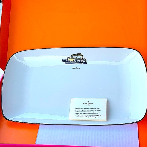 KATE SPADE NEW YORK LENOX HORS D’OEUVRES TRAY NEW CONCORD SQUARE CAUSE A STIR - Picture 1 of 8